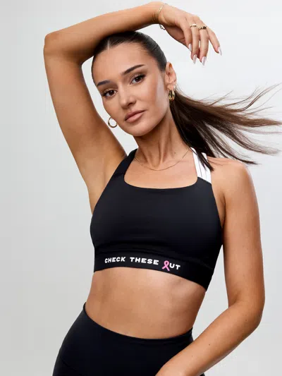 Athleta X Kristin Juszczyk Train Free Sports Bra A-c In Black