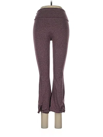 Pre-owned Athleta Yoga Pants In Burgundy