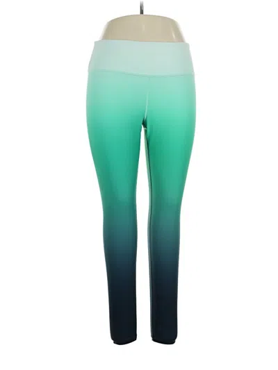 Pre-owned Athleta Yoga Pants In Green