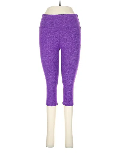 Pre-owned Athleta Yoga Pants In Purple