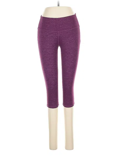Pre-owned Athleta Yoga Pants In Purple