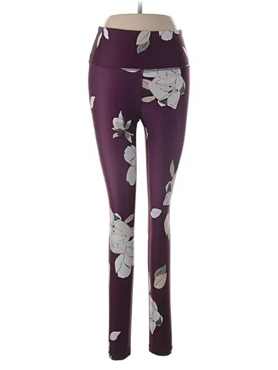 Pre-owned Athleta Yoga Pants In Purple