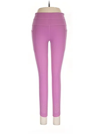 Pre-owned Athleta Yoga Pants In Purple
