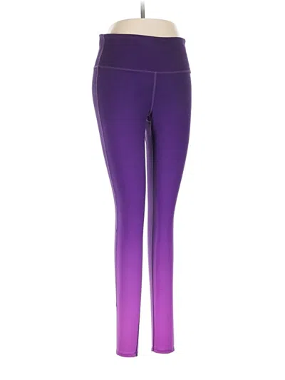 Pre-owned Athleta Yoga Pants In Purple