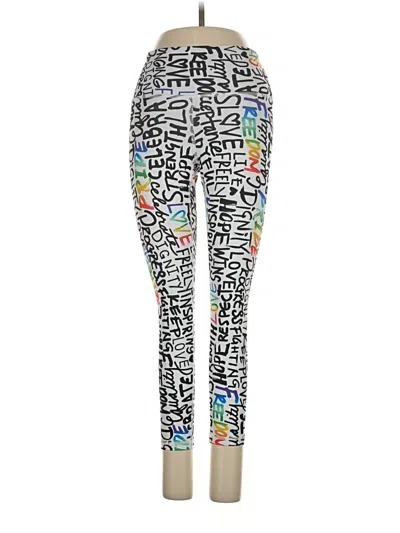 Pre-owned Athleta Yoga Pants In White