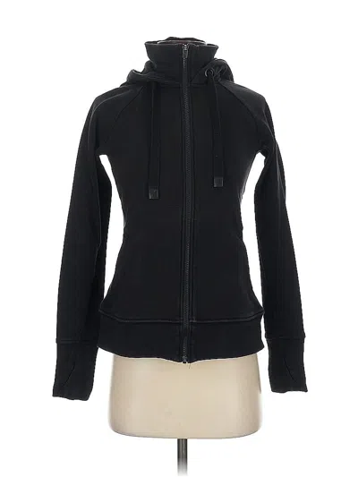 Pre-owned Athleta Zip Up Hoodie In Black