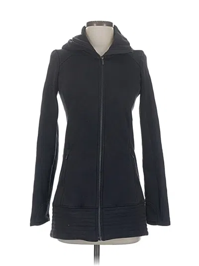 Pre-owned Athleta Zip Up Hoodie In Black
