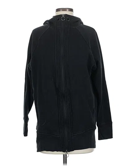 Pre-owned Athleta Zip Up Hoodie In Black