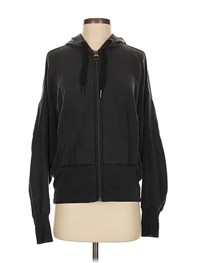 Pre-owned Athleta Zip Up Hoodie In Black