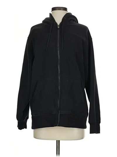 Pre-owned Athleta Zip Up Hoodie In Black