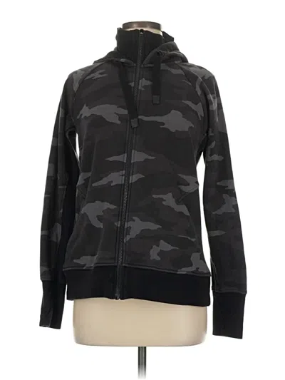 Pre-owned Athleta Zip Up Hoodie In Black