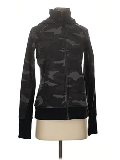 Pre-owned Athleta Zip Up Hoodie In Black