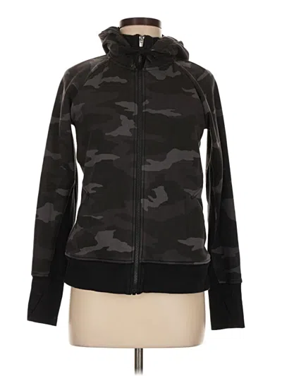 Pre-owned Athleta Zip Up Hoodie In Black