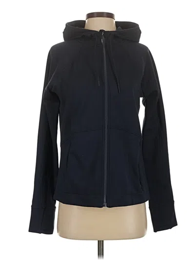 Pre-owned Athleta Zip Up Hoodie In Black