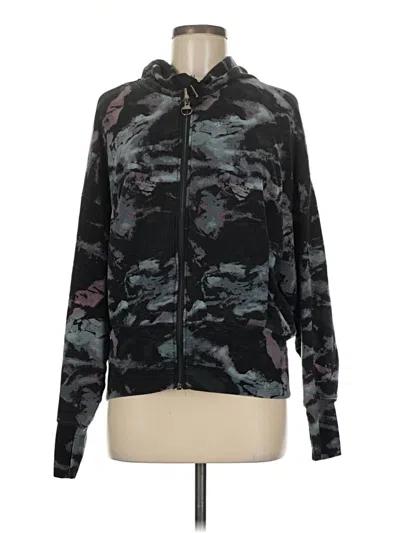 Pre-owned Athleta Zip Up Hoodie In Black