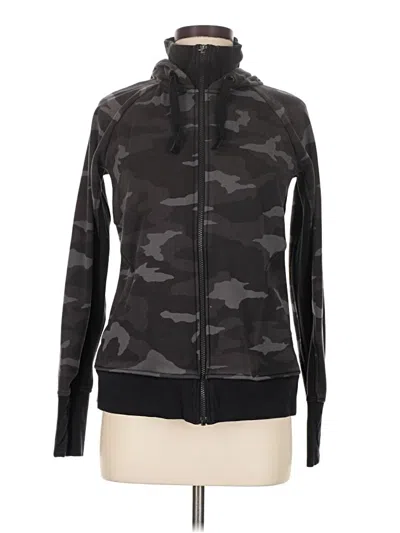 Pre-owned Athleta Zip Up Hoodie In Black