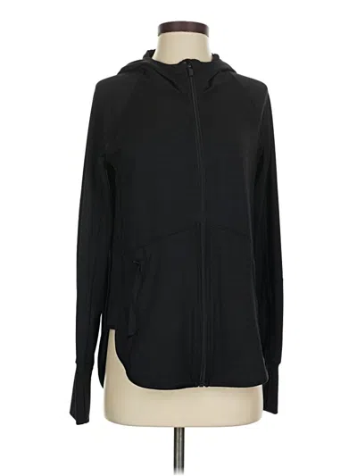Pre-owned Athleta Zip Up Hoodie In Black