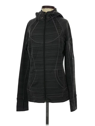 Pre-owned Athleta Zip Up Hoodie In Black