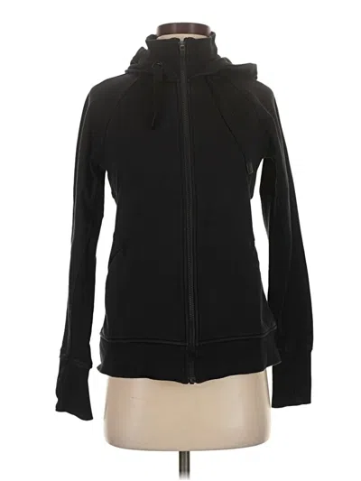 Pre-owned Athleta Zip Up Hoodie In Black