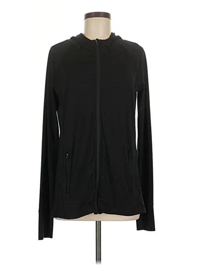 Pre-owned Athleta Zip Up Hoodie In Black