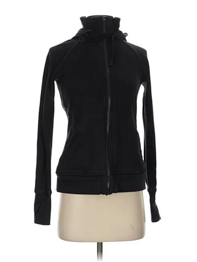 Pre-owned Athleta Zip Up Hoodie In Black