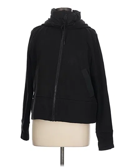 Pre-owned Athleta Zip Up Hoodie In Black