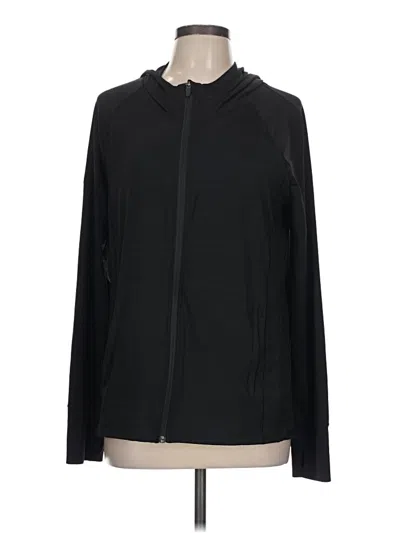 Pre-owned Athleta Zip Up Hoodie In Black