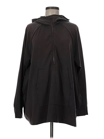 Pre-owned Athleta Zip Up Hoodie In Black