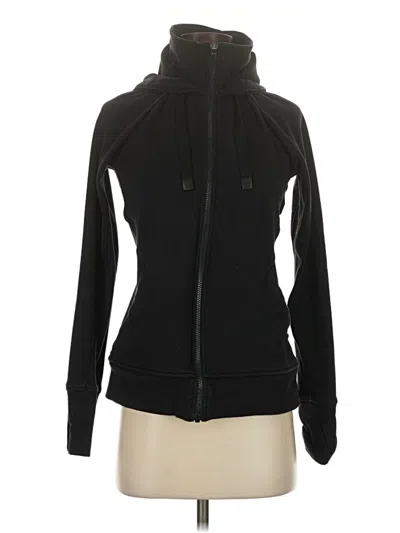 Pre-owned Athleta Zip Up Hoodie In Black