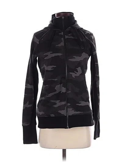 Pre-owned Athleta Zip Up Hoodie In Black