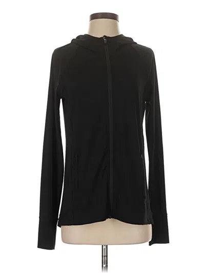 Pre-owned Athleta Zip Up Hoodie In Black