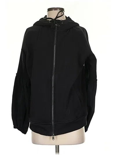 Pre-owned Athleta Zip Up Hoodie In Black
