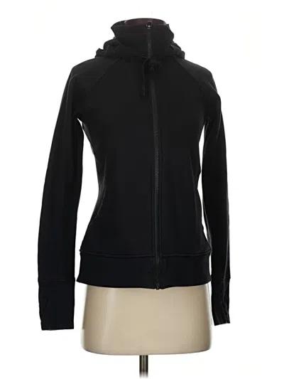 Pre-owned Athleta Zip Up Hoodie In Black