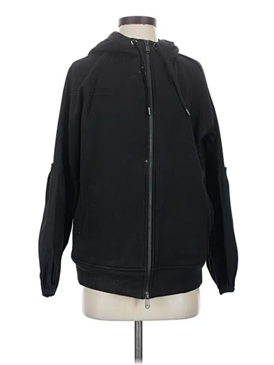 Pre-owned Athleta Zip Up Hoodie In Black