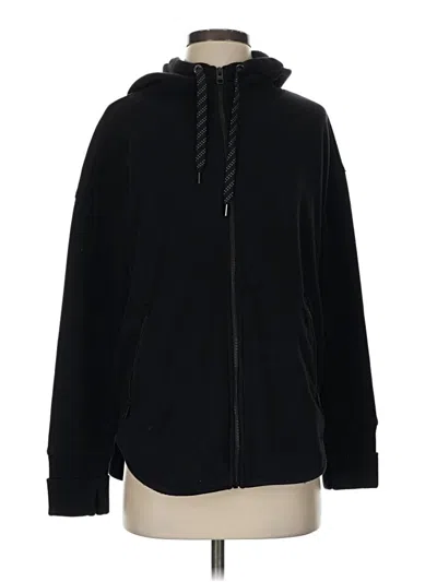 Pre-owned Athleta Zip Up Hoodie In Black
