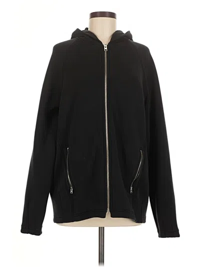 Pre-owned Athleta Zip Up Hoodie In Black