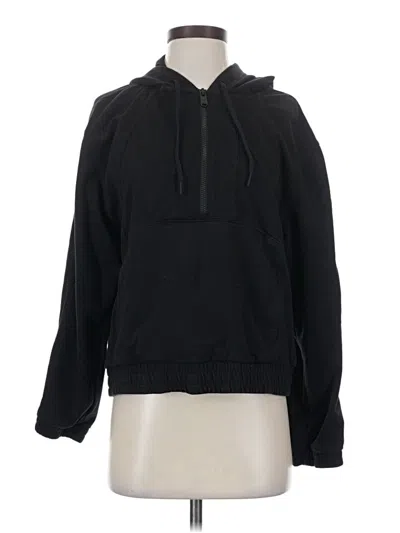 Pre-owned Athleta Zip Up Hoodie In Black