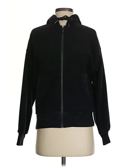 Pre-owned Athleta Zip Up Hoodie In Black