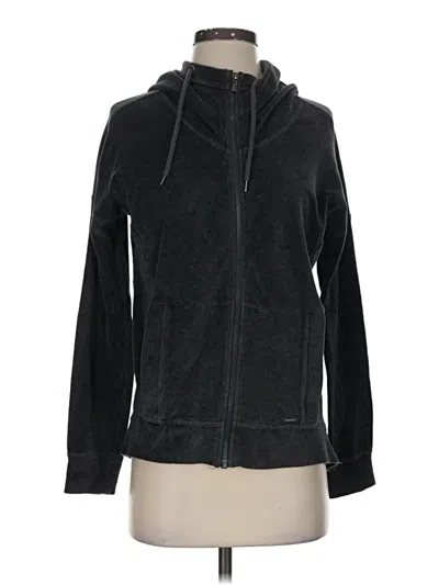 Pre-owned Athleta Zip Up Hoodie In Black