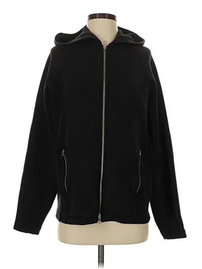Pre-owned Athleta Zip Up Hoodie In Black