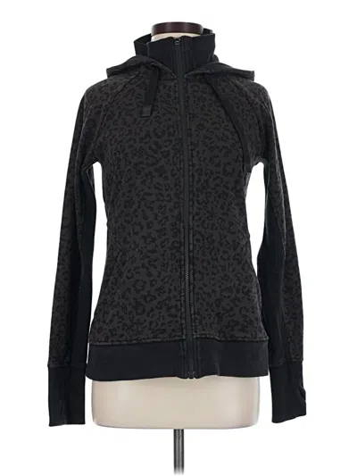 Pre-owned Athleta Zip Up Hoodie In Black
