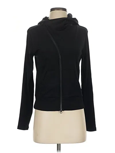 Pre-owned Athleta Zip Up Hoodie In Black