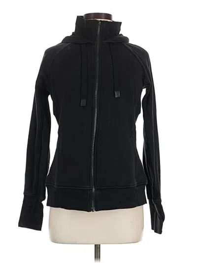 Pre-owned Athleta Zip Up Hoodie In Black