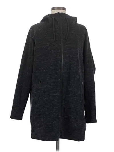 Pre-owned Athleta Zip Up Hoodie In Black