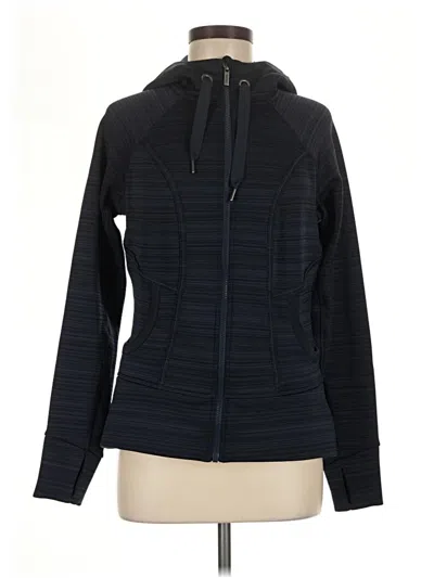 Pre-owned Athleta Zip Up Hoodie In Black