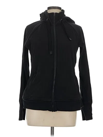 Pre-owned Athleta Zip Up Hoodie In Black