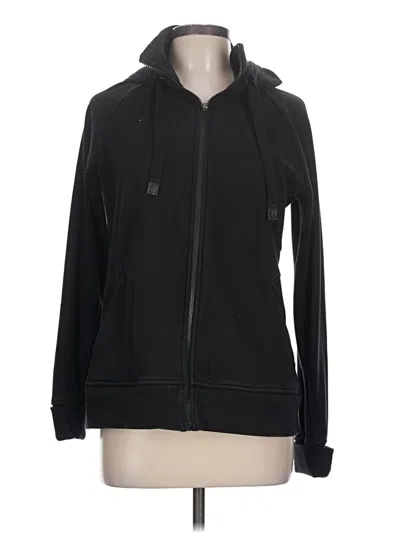 Pre-owned Athleta Zip Up Hoodie In Black
