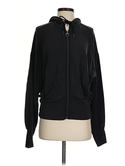 Pre-owned Athleta Zip Up Hoodie In Black