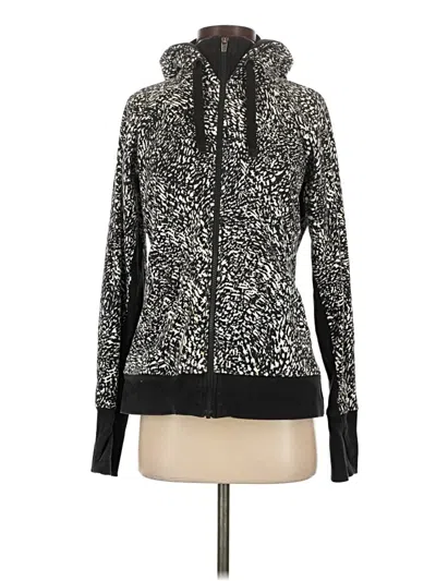Pre-owned Athleta Zip Up Hoodie In Black