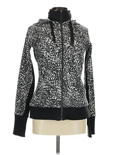 Pre-owned Athleta Zip Up Hoodie In Black